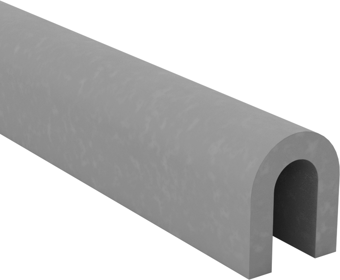 Yüksek Sıcaklık Kenar Çıtası, Köpük, 1/8“ Genişlik x 1/4” İç Yükseklik