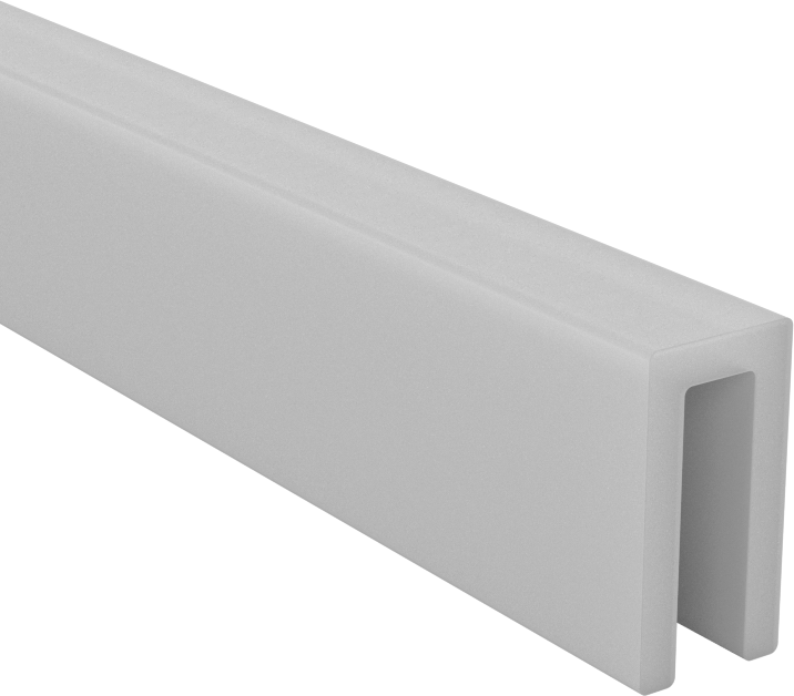 Yüksek Sıcaklık Kenar Çıtası, Kauçuk, 3/32“ Genişlik x 21/64” İç Yükseklik