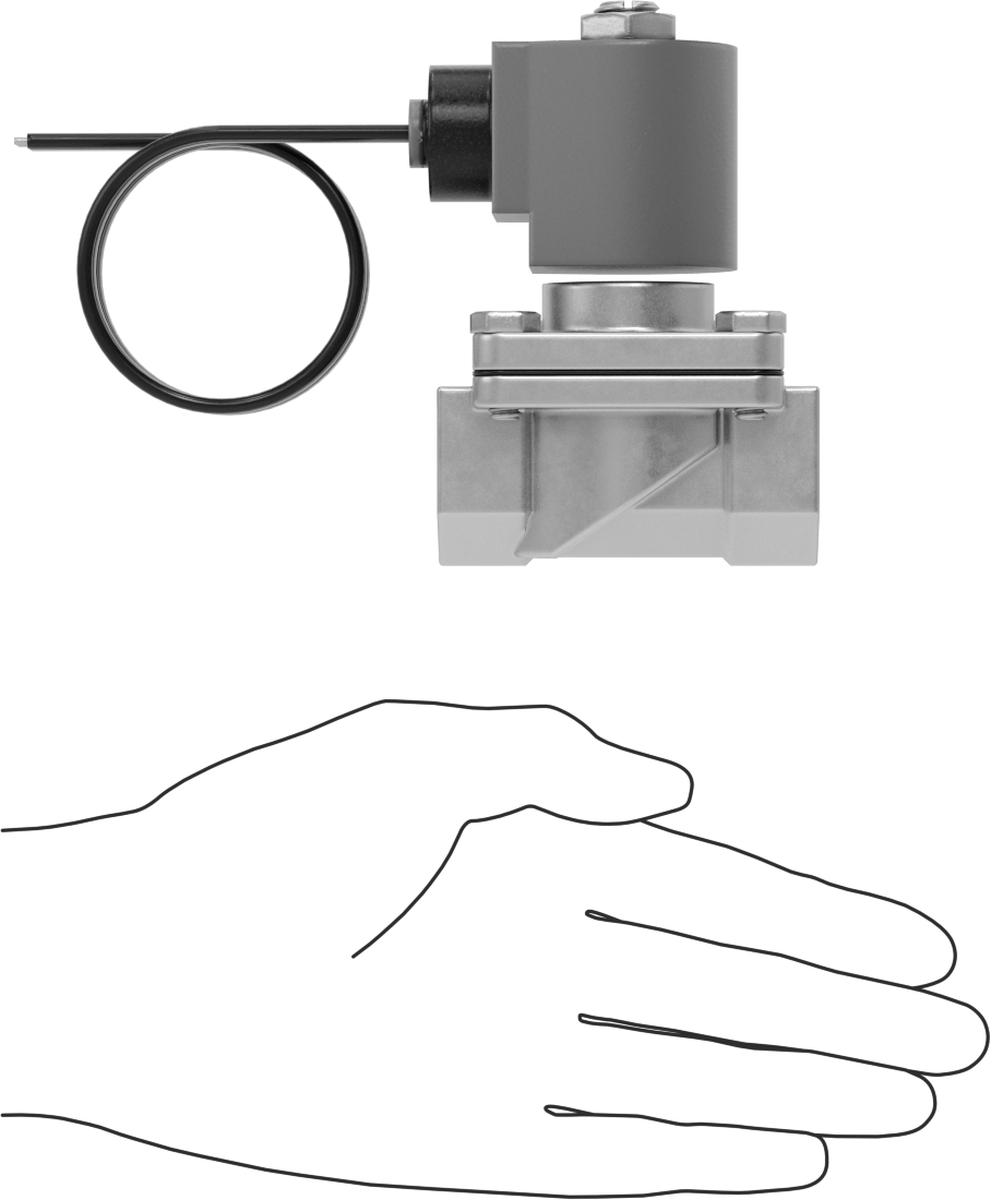 Viton® Contalı Pirinç Solenoid Açma/Kapama Vanası, Soğutucu ve Deterjan için, Kapalı, 120V AC, 3/4 NPT Dişi
