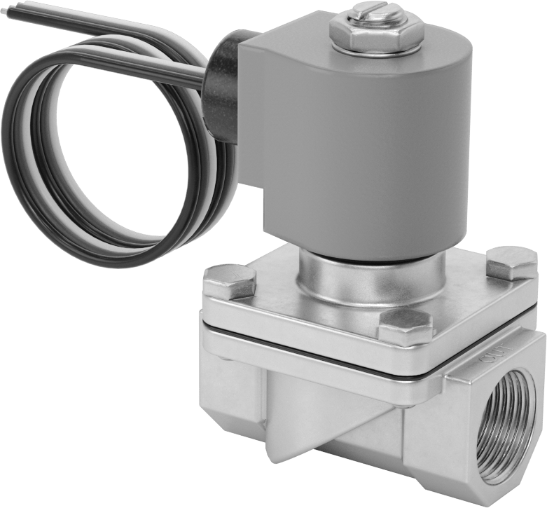 Viton® Contalı Pirinç Solenoid Açma/Kapama Vanası, Soğutucu ve Deterjan için, Kapalı, 120V AC, 3/4 NPT Dişi
