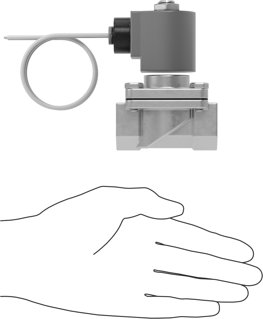 Viton® Contalı Pirinç Solenoid Açma/Kapama Vanası, Soğutucu ve Deterjan için, Kapalı, 24V AC, 3/4 NPT Dişi