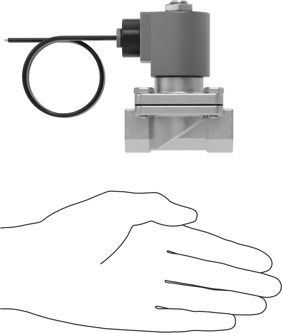 Viton® Contalı Pirinç Solenoid Açma/Kapama Vanası, Soğutucu ve Deterjan için, Kapalı, 24V DC, 3/8 NPT Dişi