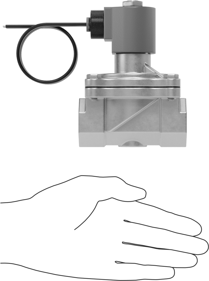 Viton® Contalı Pirinç Solenoid Açma/Kapama Vanası, Soğutucu ve Deterjan için, Kapalı, 24V AC, 1 NPT Dişi