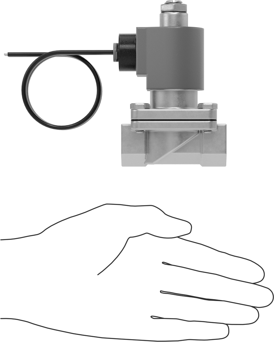 Viton® Contalı Pirinç Solenoid Açma/Kapama Vanası, Soğutucu ve Deterjan için, Açık, 120V AC, 1/2 NPT Dişi