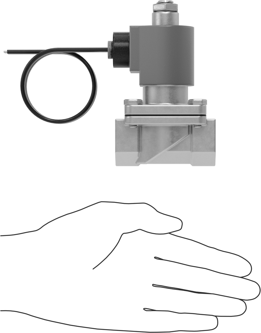 Viton® Contalı Pirinç Solenoid Açma/Kapama Vanası, Soğutucu ve Deterjan için, Açık, 24V DC, 3/4 NPT Dişi
