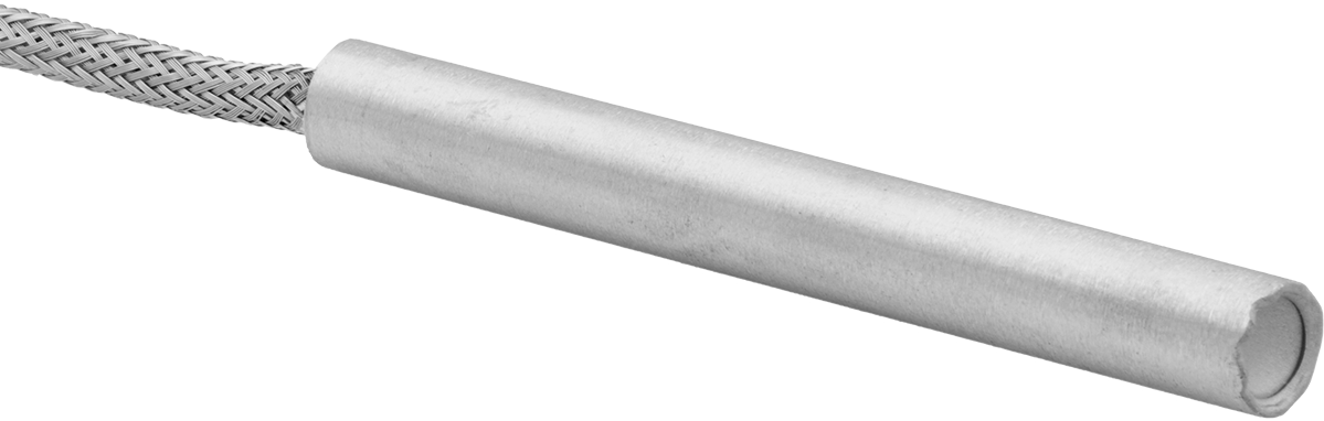 Örgü Tel Kaplamalı Takma Isıtıcı, 3/8" Delik için, 120V AC, 1,5 inç Uzunlukta Isıtma Elemanı, 40W