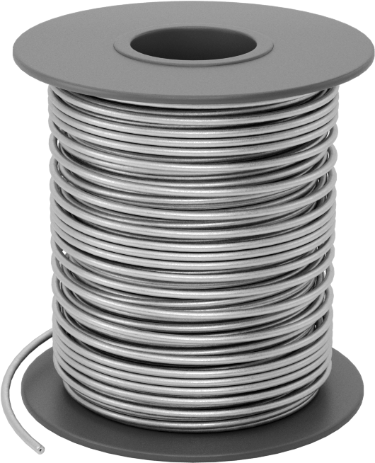 Elektronik Ürünler için Temizlemeye Gerek Olmayan Özlü Lehim, Kurşunsuz, %97 Kalay, %2 Gümüş, 0,050 inç Çap, 1 lb.