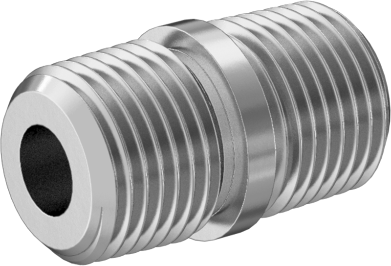Hassas Aşırı Basınçlı 316 Paslanmaz Çelik Bağlantı Parçası, Düz Konektör, 1/8 NPT Erkek