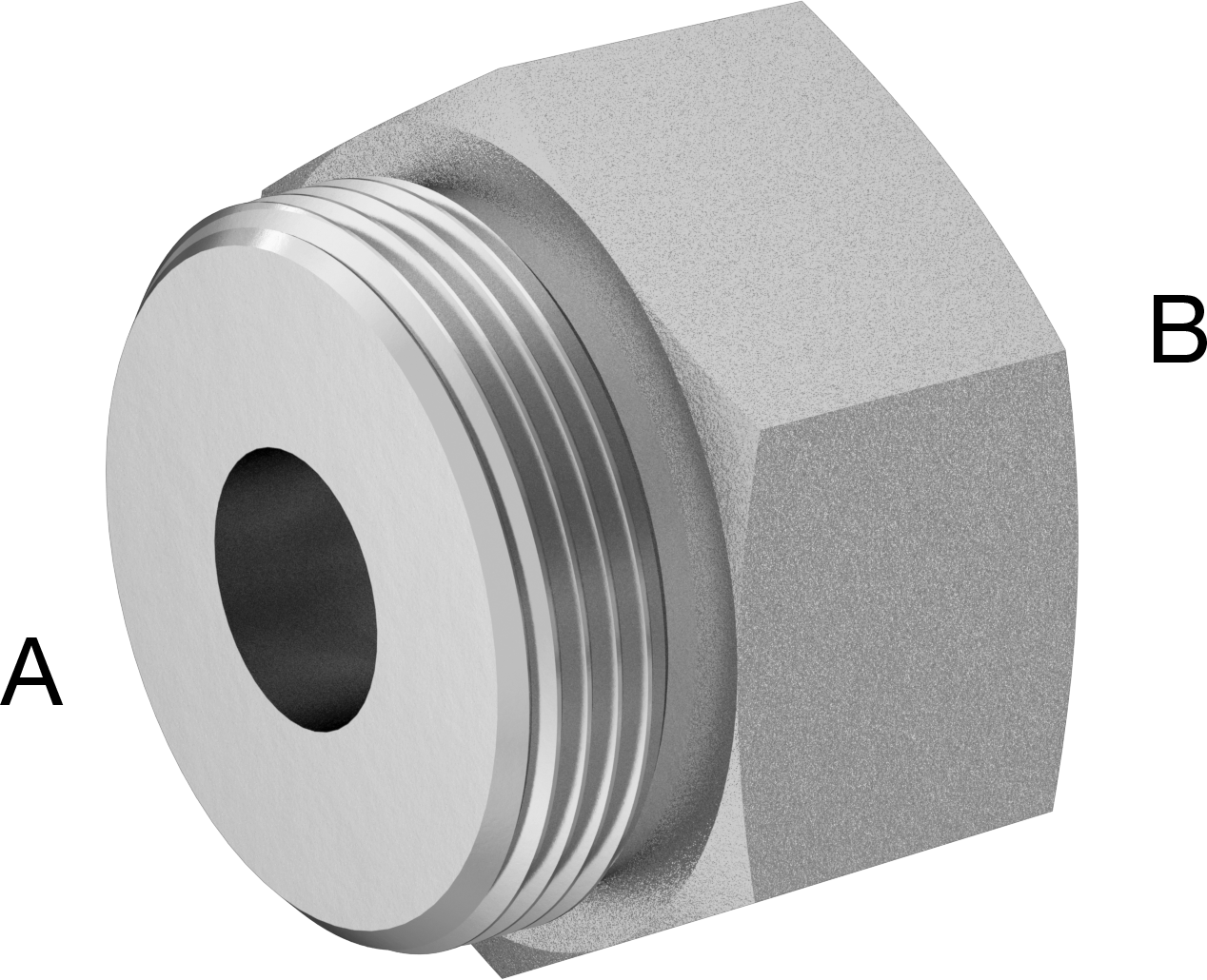 Hassas Aşırı Basınçlı 316 Paslanmaz Çelik Bağlantı Parçası, Burç Redüksiyon Adaptörü, 1-1/2 Erkek x 1/2 Dişi NPT