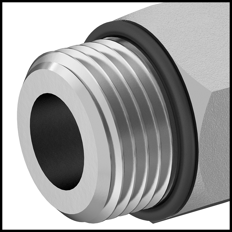 UN/UNF (SAE Straight) Male Threads with Gasket