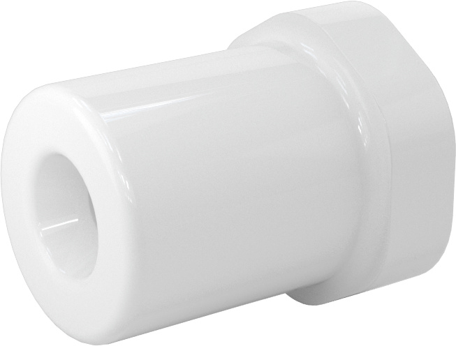 Su için Standart Cidarlı PVC Boru Bağlantı Parçası, Burç Redüktörü, 3/8 Soket Erkek x 1/4 Soket Dişi