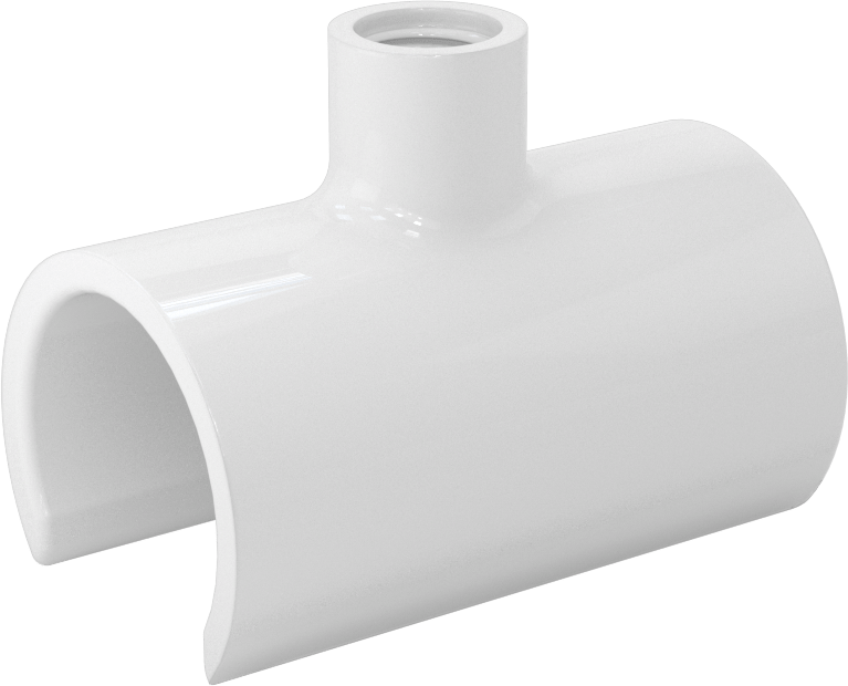 Su için Standart Cidarlı PVC Boru Bağlantı Parçası, Tee Çıkışı, 3/4 Boru Boyutu için 1/8 NPT Dişi