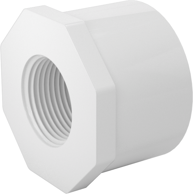 Su için Standart Cidarlı PVC Boru Bağlantı Parçası, Burç Redüksiyon Adaptörü, 2 Erkek Soket x 1 NPT Dişi