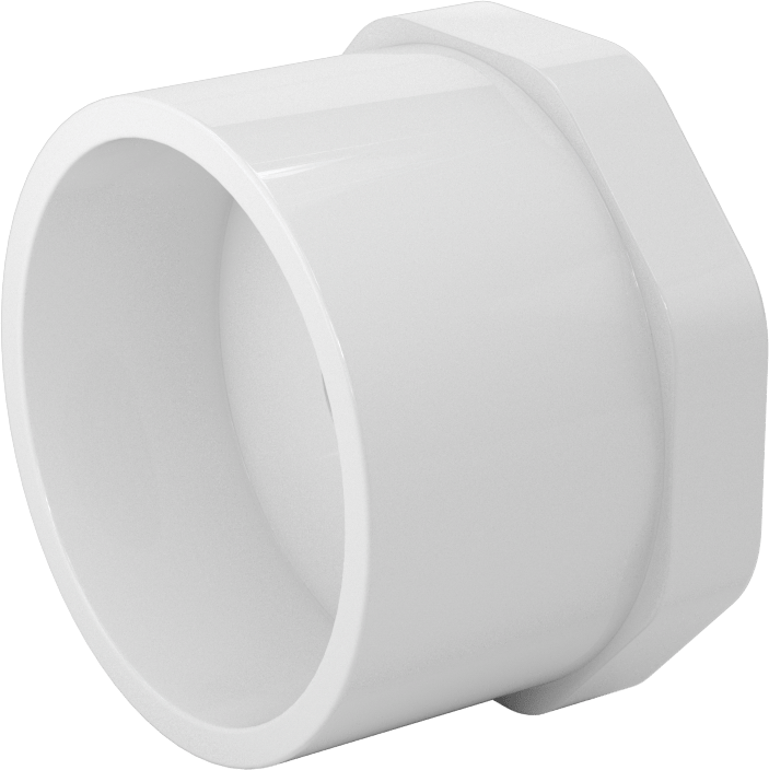 Su için Standart Cidarlı PVC Boru Bağlantı Parçası, Burç Redüktörü, 3 Soket Erkek x 1 NPT Dişi