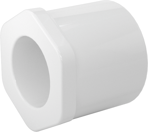 Su için Standart Cidarlı PVC Boru Bağlantı Parçası, Burç Redüktörü, 1 adet Socket Erkek x 1/2 Socket Dişi