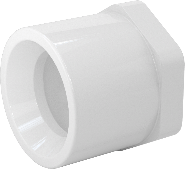 Su için Standart Cidarlı PVC Boru Bağlantı Parçası, Burç Redüktörü, 1-1/4 Erkek Soket x 1 Dişi Soket