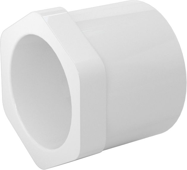 Su için Standart Cidarlı PVC Boru Bağlantı Parçası, Burç Redüktörü, 1-1/4 Erkek Soket x 1 Dişi Soket