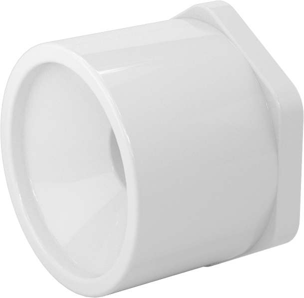 Su için Standart Cidarlı PVC Boru Bağlantı Parçası, Burç Redüktörü, 1-1/2 Soket Erkek x 1/2 Soket Dişi