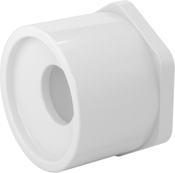Su için Standart Cidarlı PVC Boru Bağlantı Parçası, Burç Redüktörü, 1-1/2 Soket Erkek x 3/4 Soket Dişi