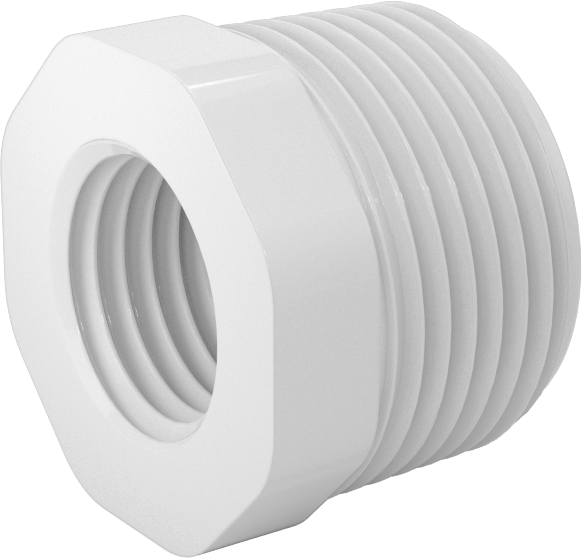 Su için Standart Cidarlı PVC Boru Bağlantı Parçası, Burç Redüksiyon Adaptörü, 1 NPT Erkek x 1/2 NPT Dişi