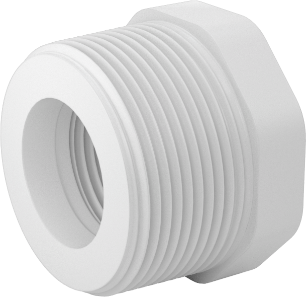 Su için Standart Cidarlı PVC Boru Bağlantı Parçası, Burç Redüktör Adaptörü, 1-1/2 NPT Erkek x 1 NPT Dişi