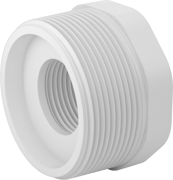 Su için Standart Cidarlı PVC Boru Bağlantı Parçası, Burç Redüksiyon Adaptörü, 2 NPT Erkek x 1 NPT Dişi