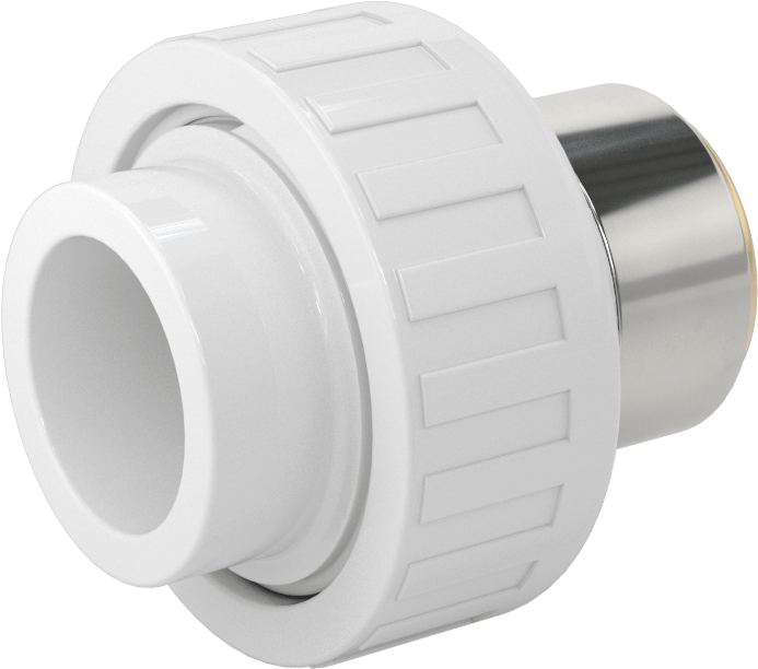 Su için Standart Cidarlı PVC Boru Bağlantı Parçası, Pirinç Ek Parçalı Birleştirme Adaptörü, 1 Soket Dişi, 1 NPT Dişi