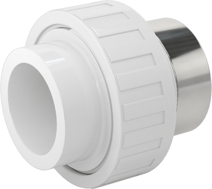 Su için Standart Cidarlı PVC Boru Bağlantı Parçası, Pirinç Ek Parçalı Dişli, 1-1/4 Soket Dişi, 1-1/4 NPT Dişi