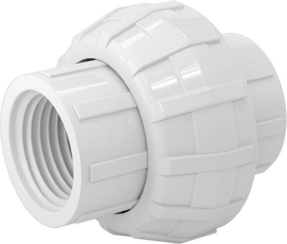 Su için Standart Cidarlı PVC Boru Bağlantı Parçası, Düz Bağlantı Parçası, 1/2 NPT Dişi