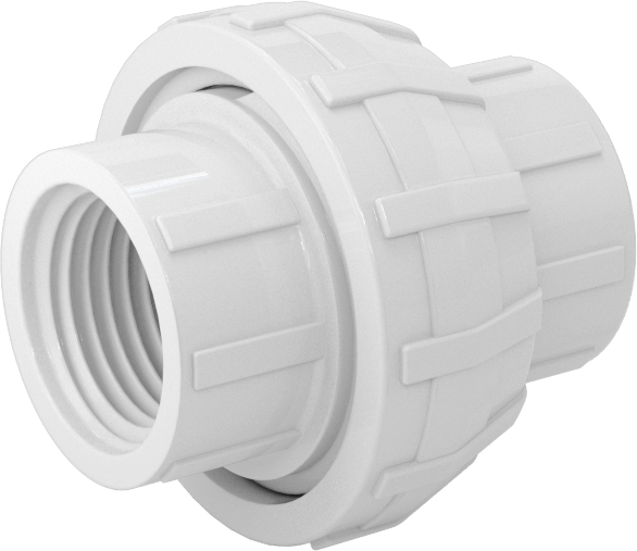 Su için Standart Cidarlı PVC Boru Bağlantı Parçası, Düz Bağlantı Parçası, 1/2 NPT Dişi