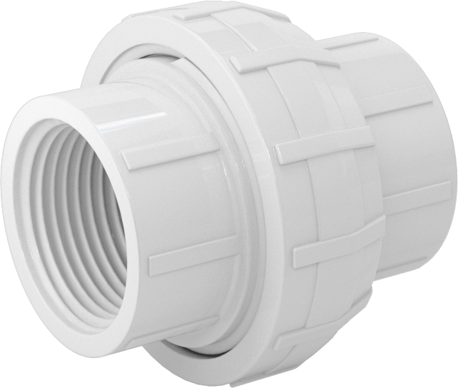 Su için Standart Cidarlı PVC Boru Bağlantı Parçası, Düz Bağlantı Parçası, 1 NPT Dişi