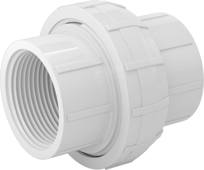 Su için Standart Cidarlı PVC Boru Bağlantı Parçası, Düz Bağlantı Parçası, 1-1/4 NPT Dişi