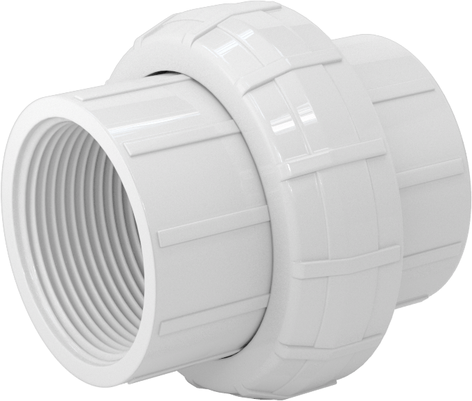 Su için Standart Cidarlı PVC Boru Bağlantı Parçası, Düz Bağlantı Parçası, 1-1/2 NPT Dişi