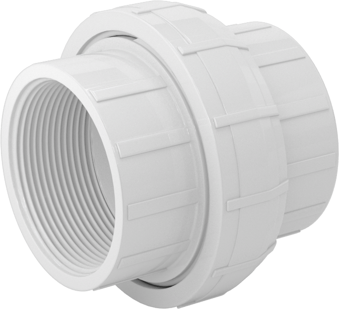 Su için Standart Cidarlı PVC Boru Bağlantı Parçası, Düz Bağlantı Parçası, 2 NPT Dişi