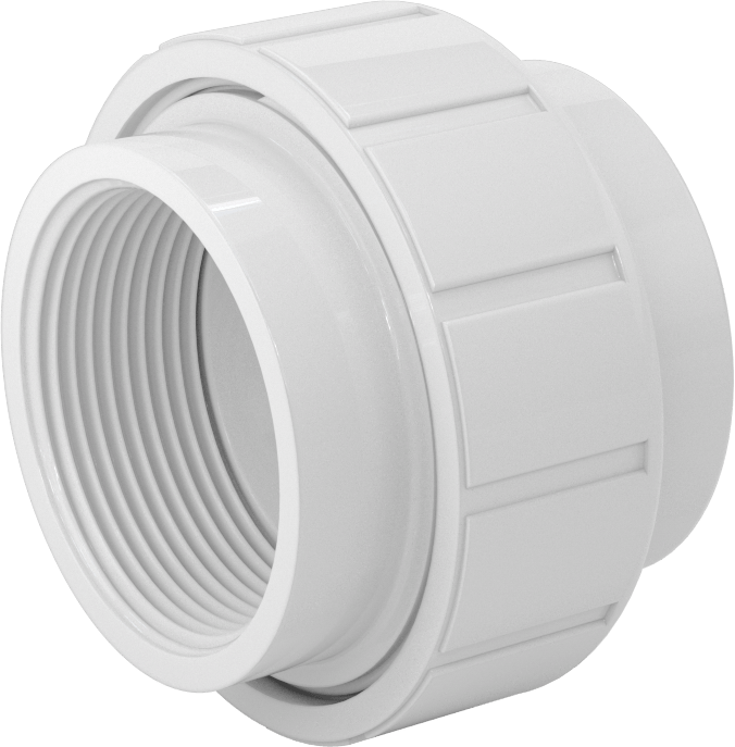 Su için Standart Cidarlı PVC Boru Bağlantı Parçası, Düz Bağlantı Parçası, 2-1/2 NPT Dişi