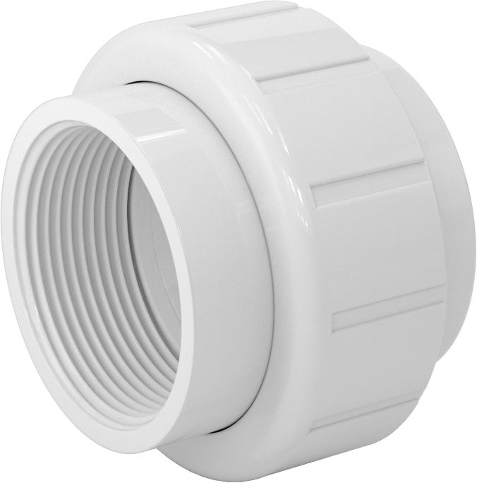 Su için Standart Cidarlı PVC Boru Bağlantı Parçası, Düz Bağlantı Parçası, 2-1/2 NPT Dişi