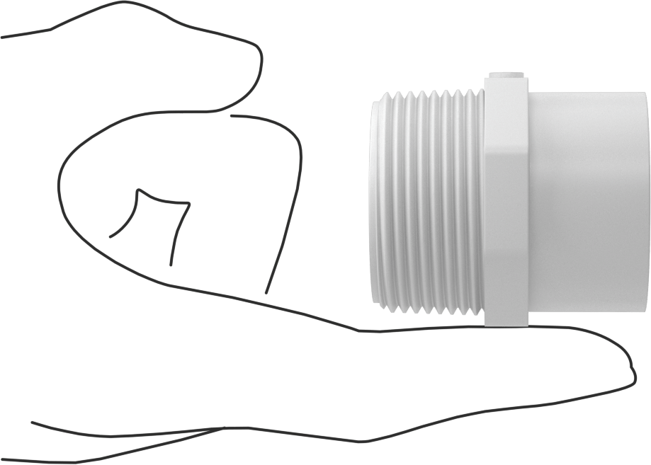 Su için Standart Cidarlı PVC Boru Bağlantı Parçası, Redüksiyon Adaptörü, 1 Soket Dişi x 1-1/4 NPT Erkek