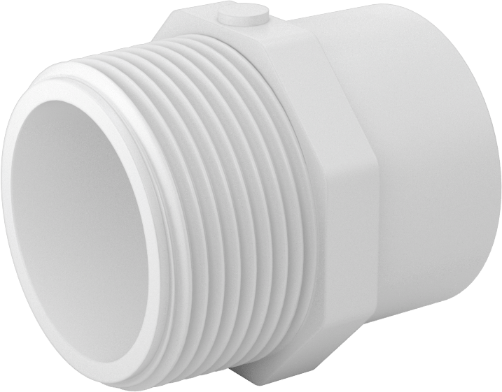 Su için Standart Cidarlı PVC Boru Bağlantı Parçası, Redüksiyon Adaptörü, 1 Soket Dişi x 1-1/4 NPT Erkek