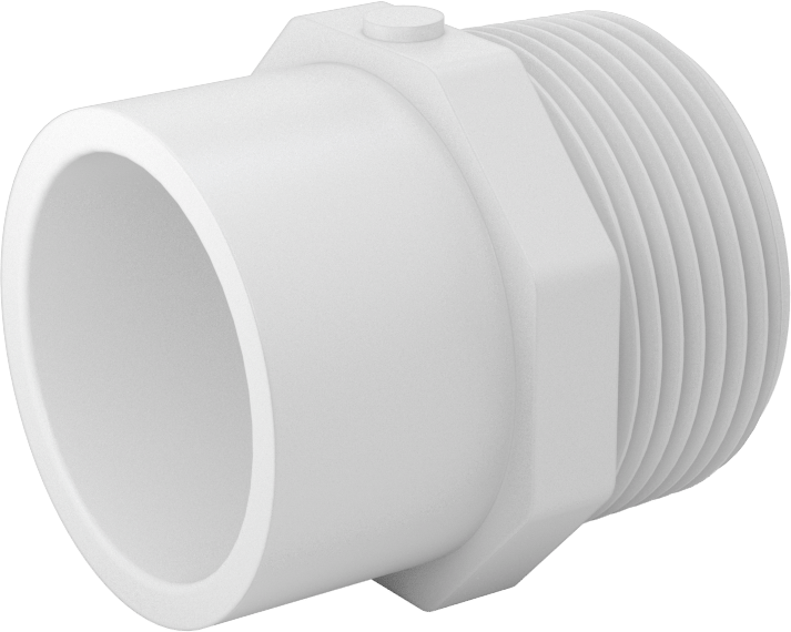 Su için Standart Cidarlı PVC Boru Bağlantı Parçası, Redüksiyon Adaptörü, 1 Soket Dişi x 1-1/4 NPT Erkek