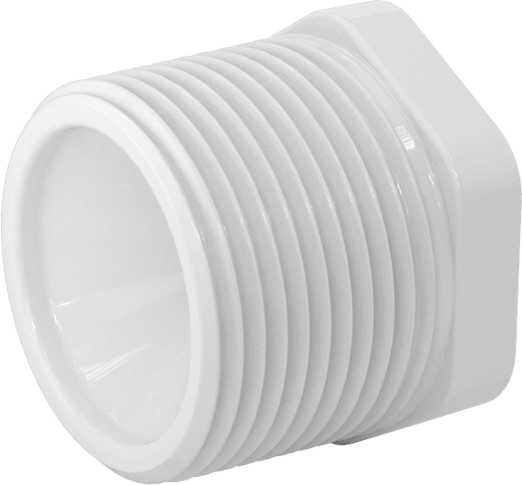 Su için Standart Cidarlı PVC Boru Bağlantı Parçası, Burç Redüktör Adaptörü, 1 NPT Erkek x 1/4 NPT Dişi