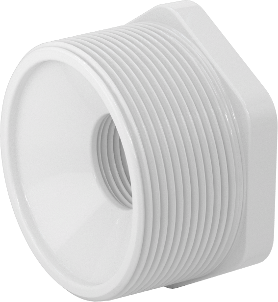 Su için Standart Cidarlı PVC Boru Bağlantı Parçası, Burç Redüktör Adaptörü, 2 NPT Erkek x 3/4 NPT Dişi