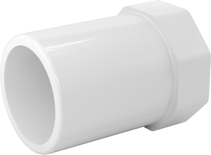 Su için Standart Cidarlı PVC Boru Bağlantı Parçası, Burç Redüktörü, 1/2 Soket Erkek x 3/8 NPT Dişi