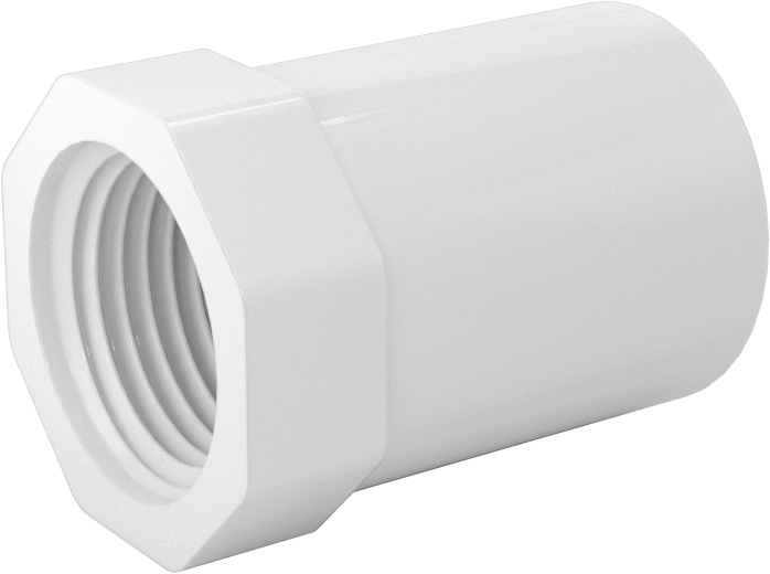 Su için Standart Cidarlı PVC Boru Bağlantı Parçası, Burç Redüktörü, 1/2 Soket Erkek x 3/8 NPT Dişi
