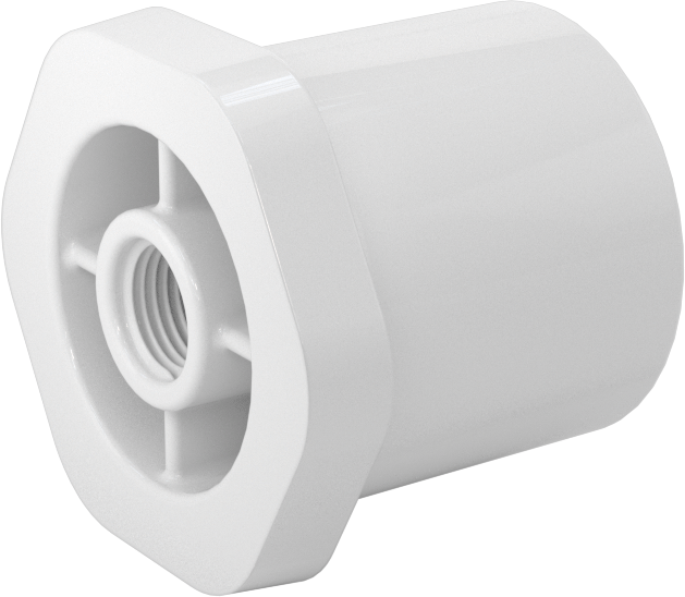 Su için Standart Cidarlı PVC Boru Bağlantı Parçası, Burç Redüktör Adaptörü, 1 Soket Erkek x 1/8 NPT Dişi