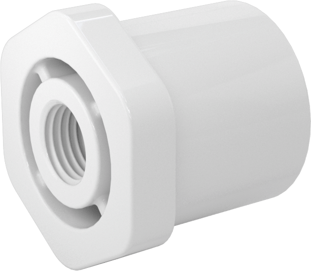 Su için Standart Cidarlı PVC Boru Bağlantı Parçası, Burç Redüktör Adaptörü, 1 Soket Erkek x 1/4 NPT Dişi