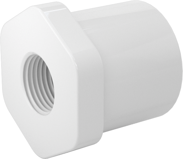 Su için Standart Cidarlı PVC Boru Bağlantı Parçası, Burç Redüktör Adaptörü, 1 Soket Erkek x 3/8 NPT Dişi