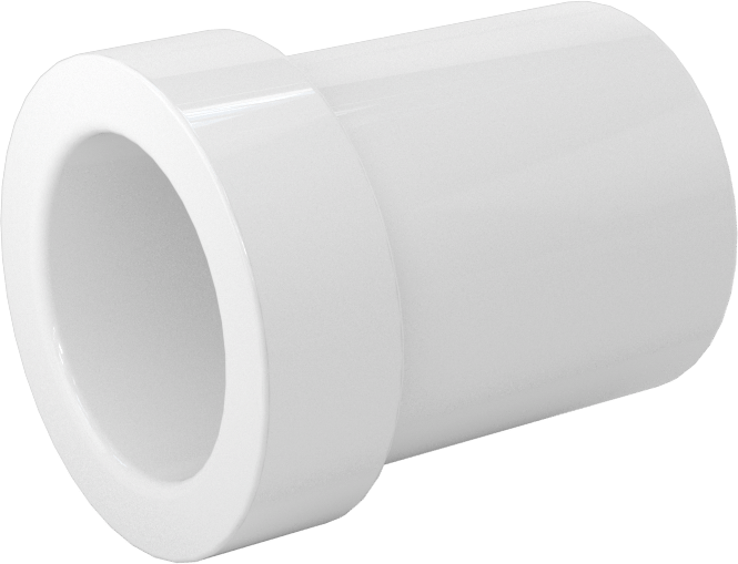 Su için Standart Cidarlı PVC Boru Bağlantı Parçası, Burç Redüktörü, 1/2 Soket Erkek x 3/8 Soket Dişi