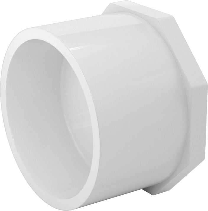 Su için Standart Cidarlı PVC Boru Bağlantı Parçası, Burç Redüktör Adaptörü, 3 Soketli Erkek x 3/4 Soketli Dişi