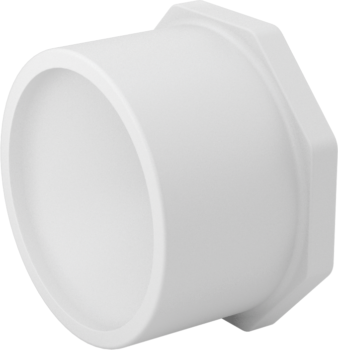 Su için Standart Cidarlı PVC Boru Bağlantı Parçası, Burç Redüksiyon Adaptörü, 3 Soket Erkek x 3/4 NPT Dişi