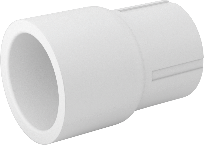 Su için Standart Cidarlı PVC Boru Bağlantı Parçası, Redüksiyon Adaptörü, 1/2 Soket Dişi x 3/8 NPT Dişi